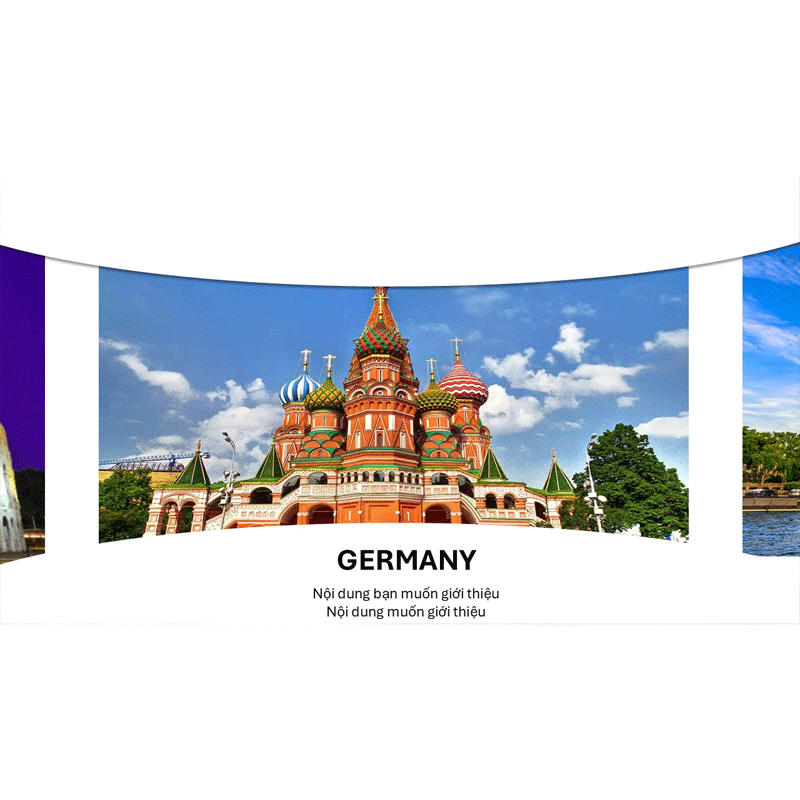 Powerpoint Trình chiếu ảnh Powerpoint cuộn phim